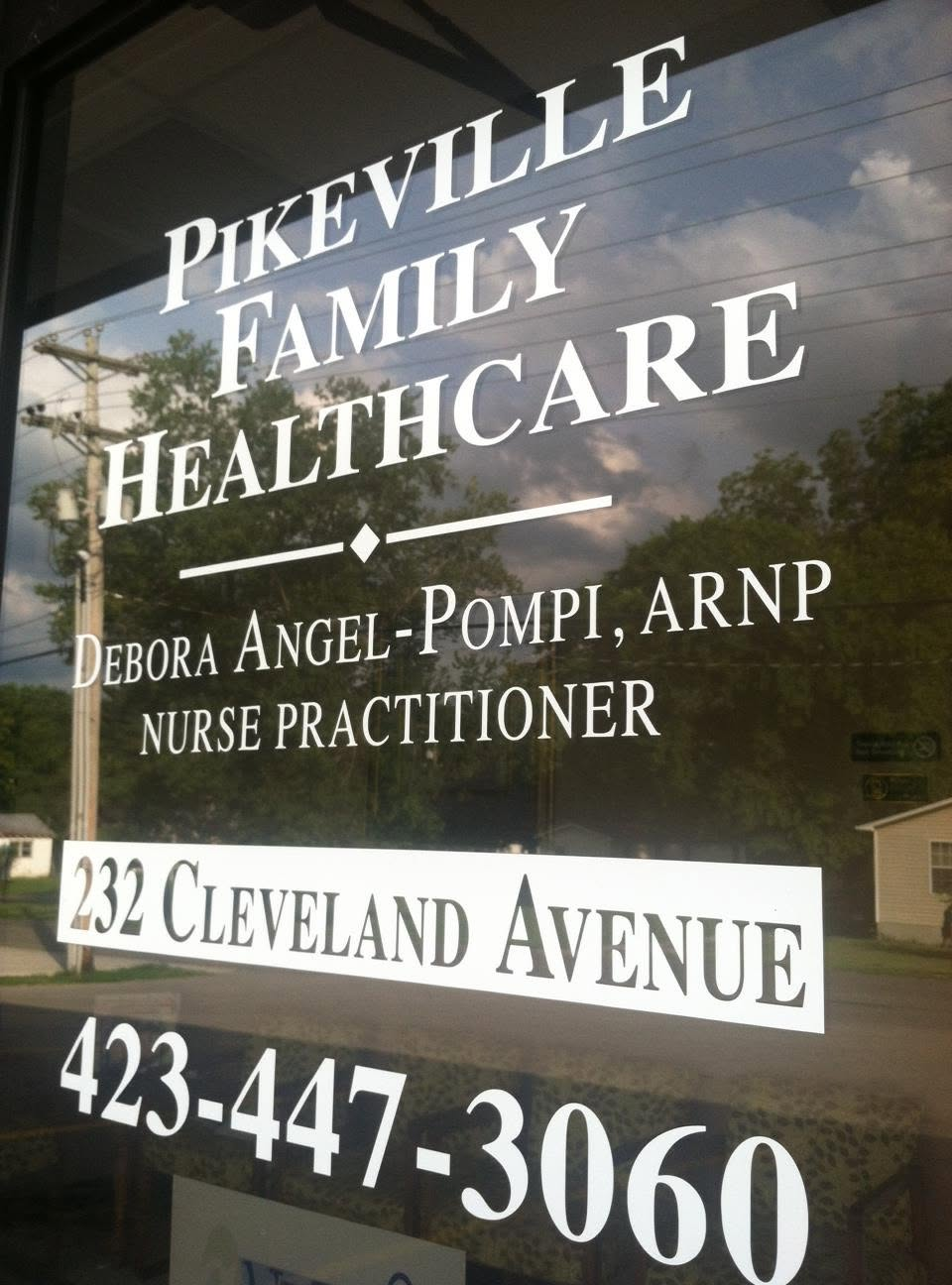 Front door of Pikeville Family Healthcare at 232 Cleveland Avenue